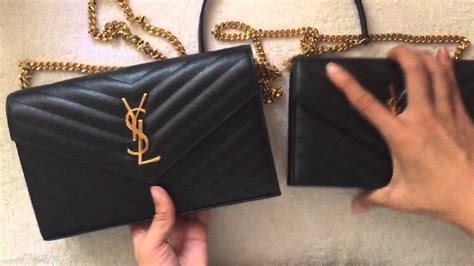 ysl woc small or large|Comparison: Large vs Small YSL Saint Laurent Monogram WOC.